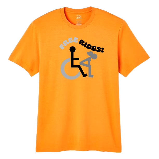 Short sleeve t-shirt/Free Rides!