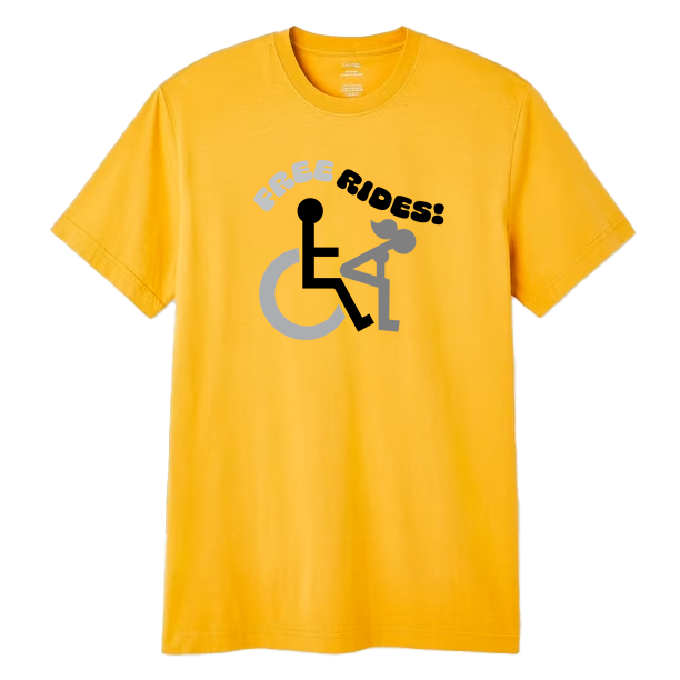 Short sleeve t-shirt/Free Rides!