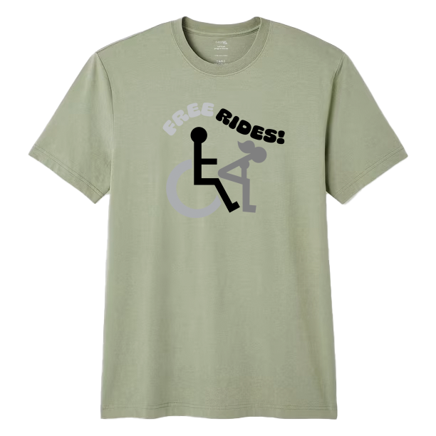 Short sleeve t-shirt/Free Rides!