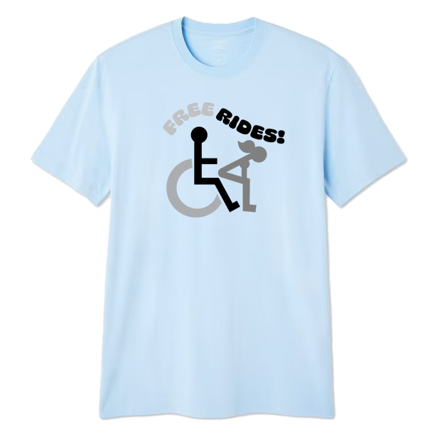 Short sleeve t-shirt/Free Rides!