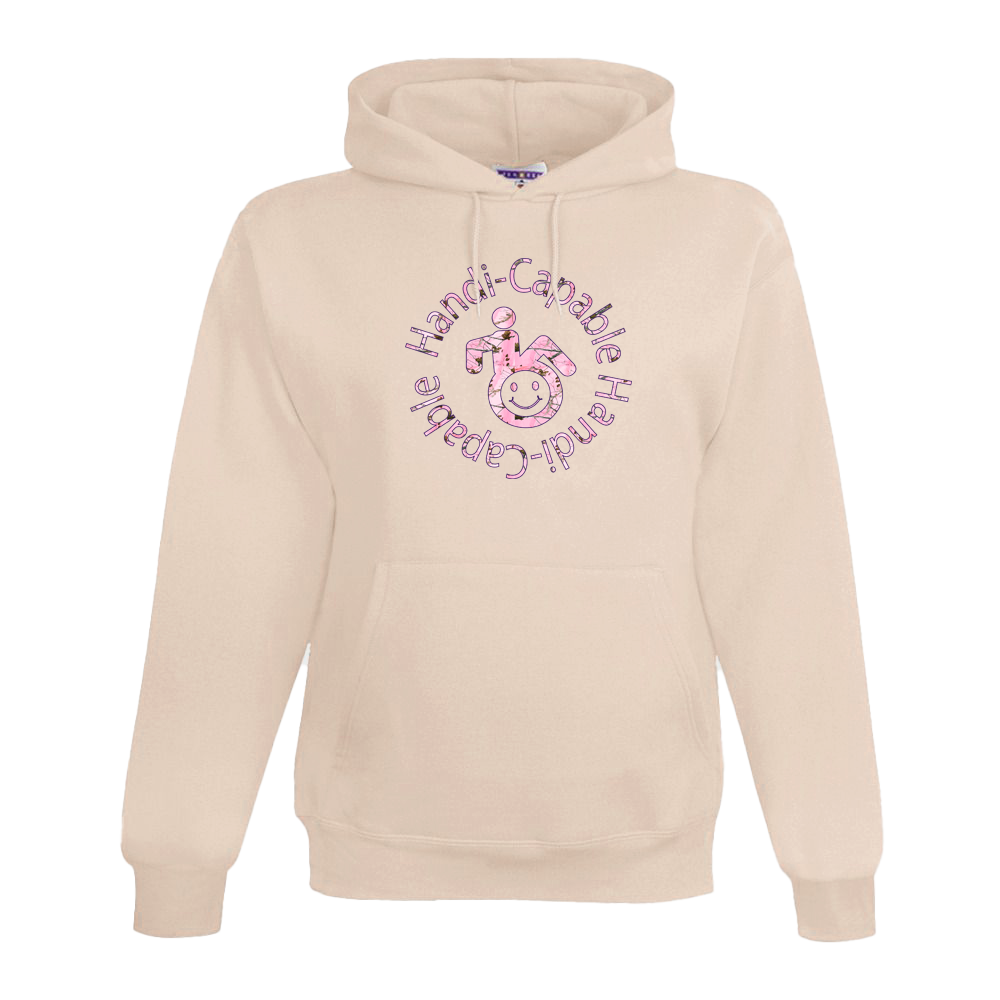 Handi-Capable Hoodie/Pink Camo Logo