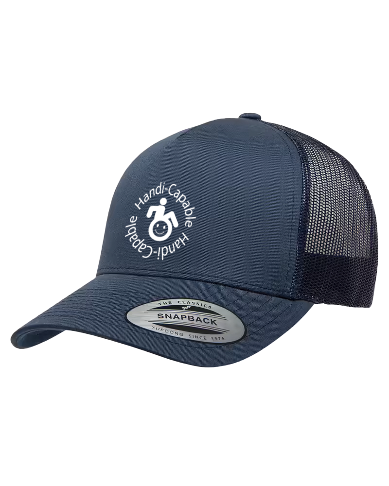 Curved-Brim Snapback Hat