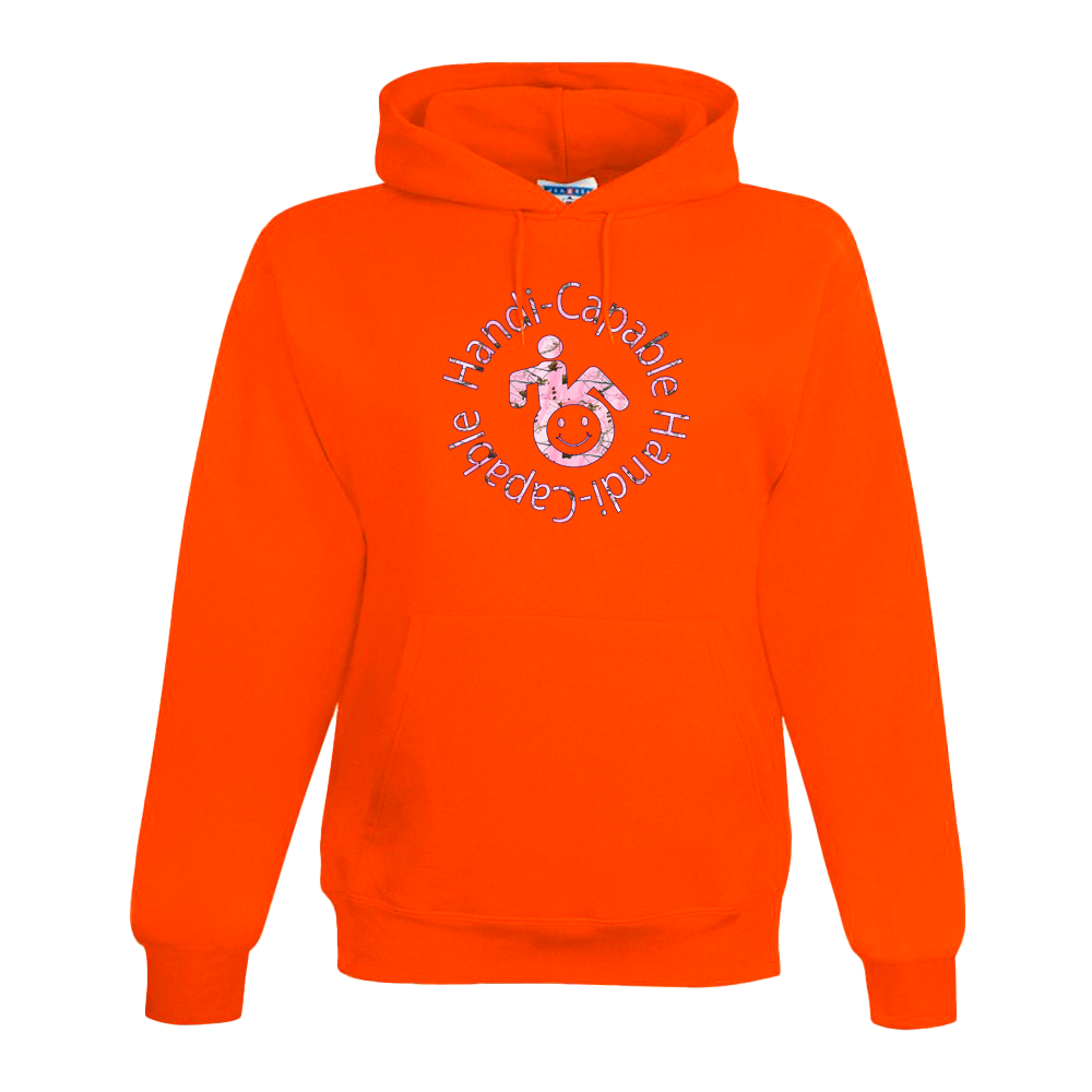 Handi-Capable Hoodie/Pink Camo Logo