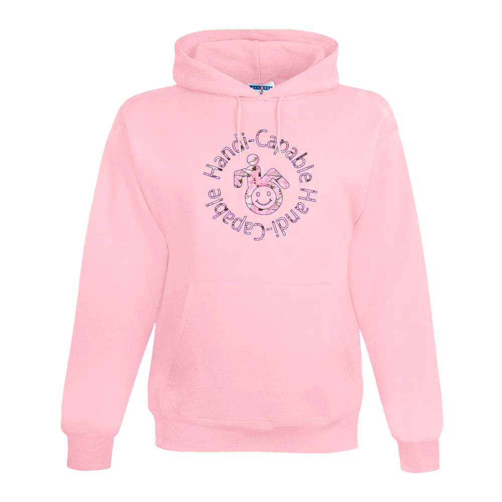 Handi-Capable Hoodie/Pink Camo Logo