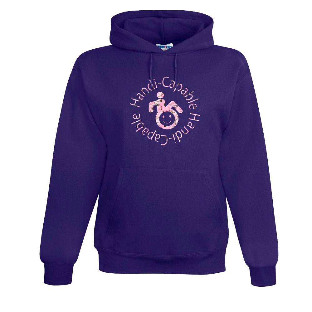 Handi-Capable Hoodie/Pink Camo Logo