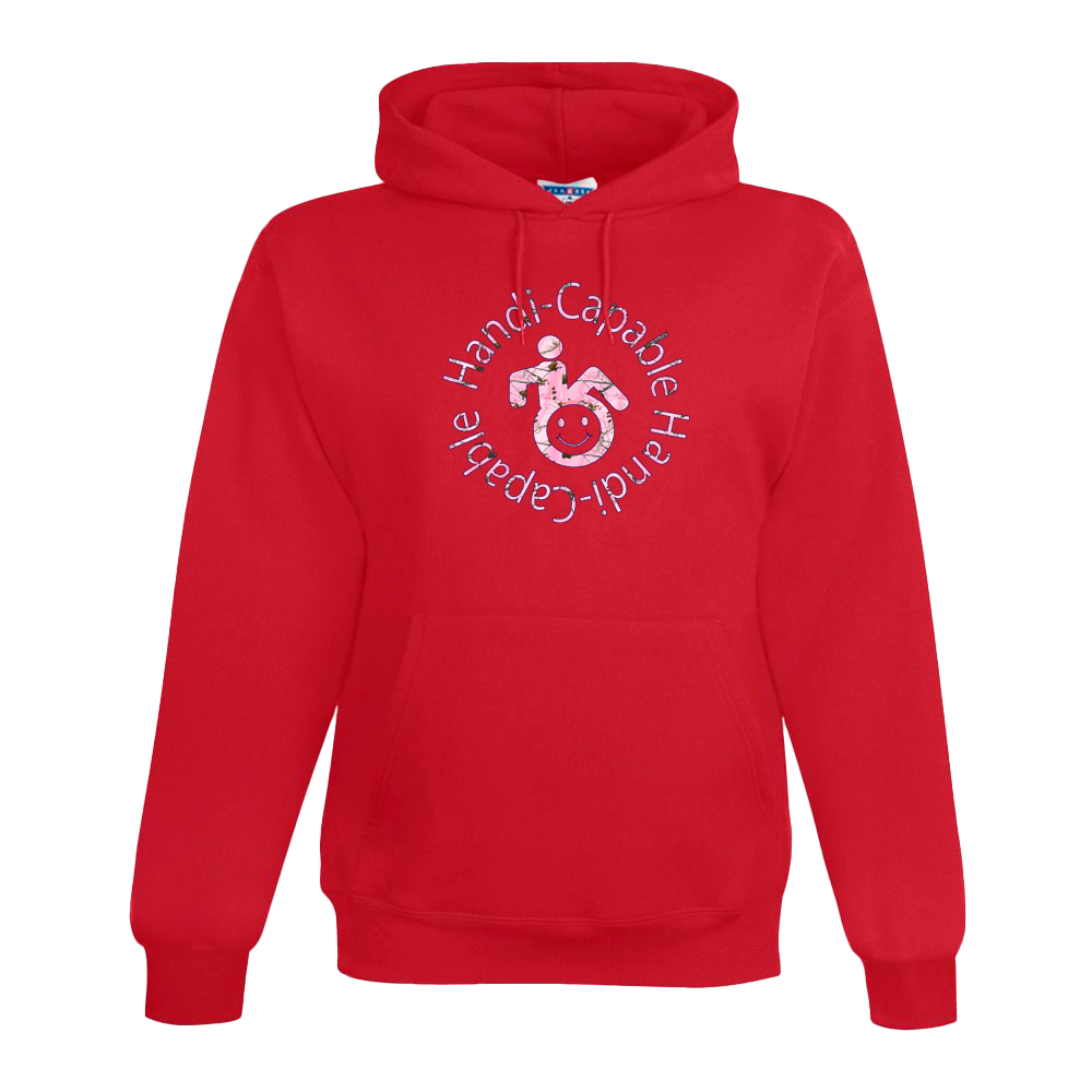 Handi-Capable Hoodie/Pink Camo Logo